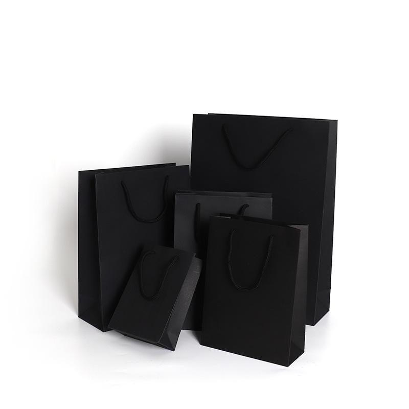 

Black/White/Brown Shopping Bags Paper Strong Shopping Pouch For Women For Clothes
