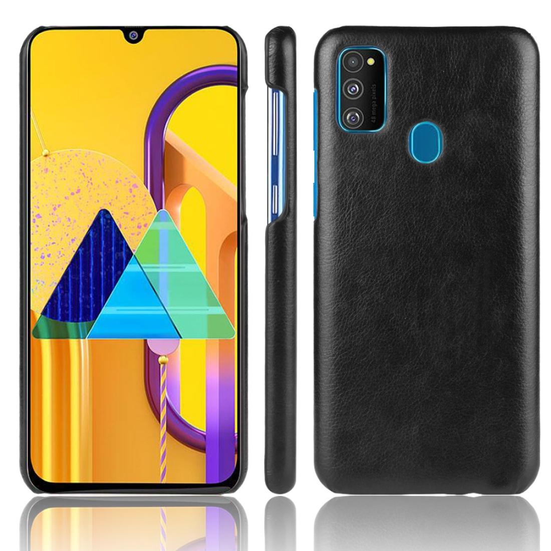 

For Galaxy M30s Shockproof Litchi Texture PC PU Case
