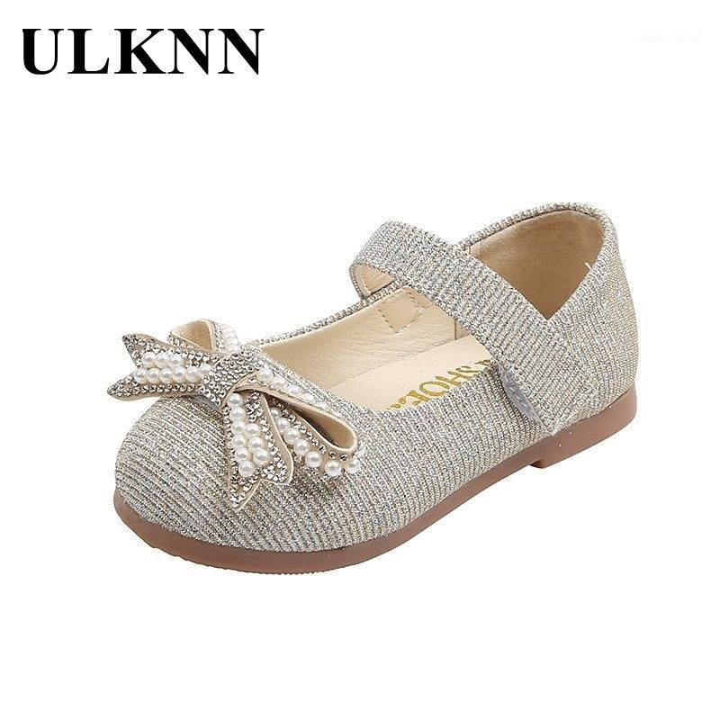 

ULKNN 2021 Girl's Flats Children's Spring Round Toe Footwears Summer Leather Bow Shoes Kid's Princess Shoes Fashion Solid Color1, Pink