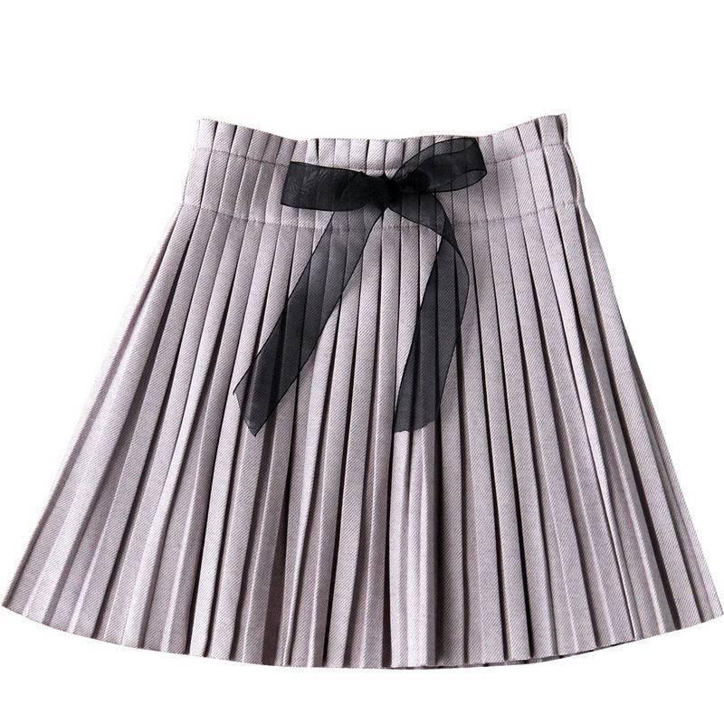 

Skirts Girls Pleated Autumn And Winter Children Western Style Woolen Kids Lace Fashion Princess Pettiskirt, Blue