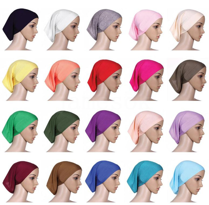 

Wholesale Muslim hijab short hijab for women Islamic tube inner cap wholesale islamic hijab DB346, Blue;gray