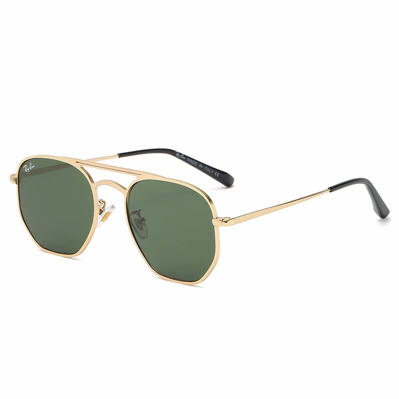 

2022High Quality Ray Men Women Sunglasses Vintage Pilot Aviator Wayfarer Brand Sun Glasses Band UV400 Bans Ben With Box and Case3609