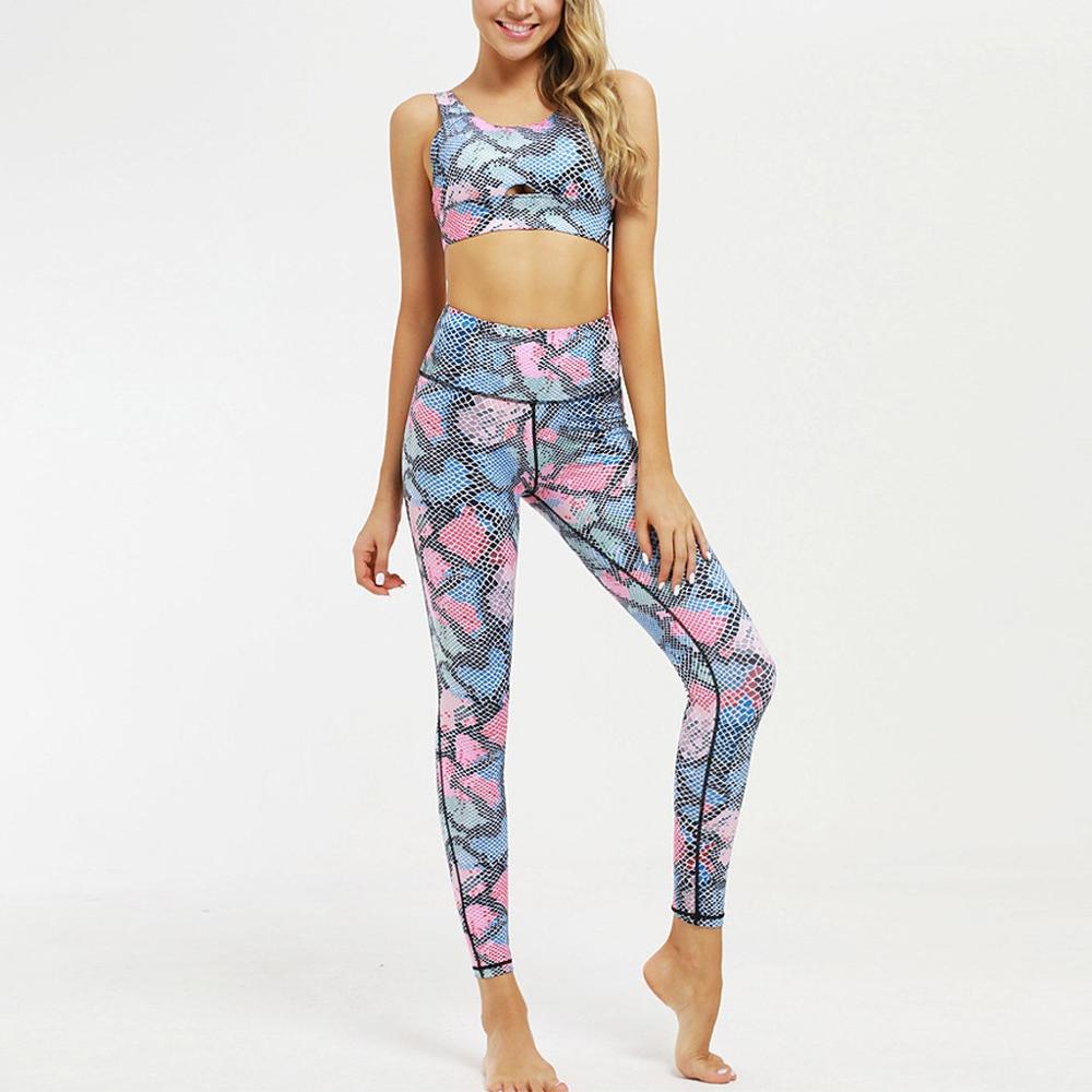 

Women' Skinny Yoga Suits Fashion Causal Elasticity Solid Set Yoga Pants Vest Set Wear Pants Mid Casual Trouser Clothing