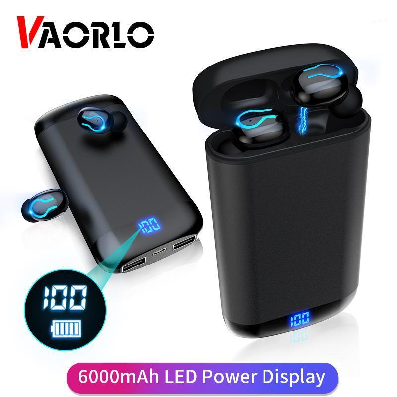 

VAORLO Q66 TWS Wirless 5.0 Bluetooth Earphone Stereo Sports Waterproof Earphones Noise Cancelling Gaming Mini Headsets Dual Mic1, Black