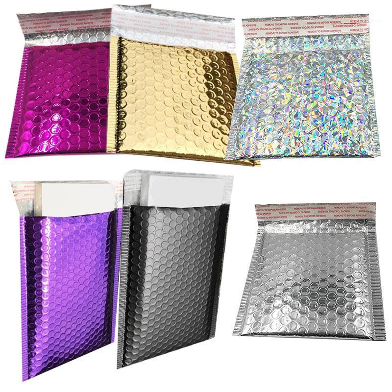 

40Pcs Bubble Postage Shipping Bags Envelopes Package Birthdays Bright Surface Gifts Bag 15X13Cm+4Cm1