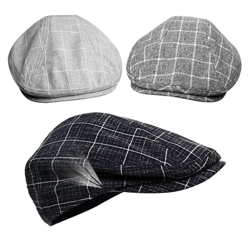 

Double Wearing Style Men Hats Berets British Western Style Ivy Cap Classic Woman Vintage Cotton Beret BLM2131, Black