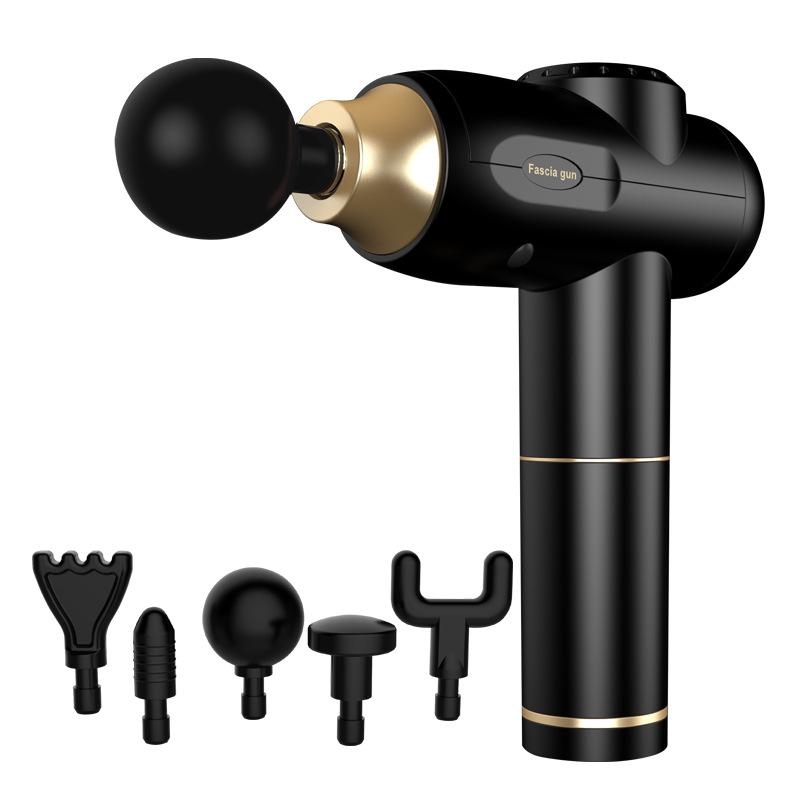 

US Plug Handheld Electric Muscle Massage, Fascia Massager, 5x Massage Heads Deep Blow, Man's Gift