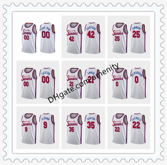 

custom 76ers Philadelphia Harris 21 Embiid 22 Thybulle 25 Simmons basketball jerseys Tobias Joel Ben Matisse classic jersey, Black