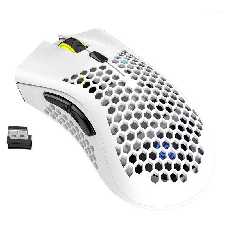 

HobbyLane 2.4GHz Wireless Mouse USB Rechargeable 1600DPI Adjustable Hollow Out Honeycomb RGB Optical Mouse Gamer Mice1