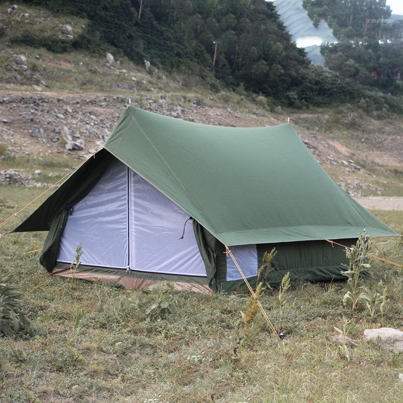 

High Quality 205*155*125CM 2 Person Use Cotton Hut Double Small Room Tents Outdoor Waterproof Aluminum Alloy Camping Tent1