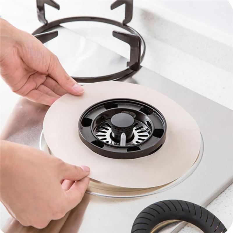 

DishyKooker Round Gas Range Protectors Stoveburner Covers Stovetop Protection Mat Cooktop Liner Cover Pad1