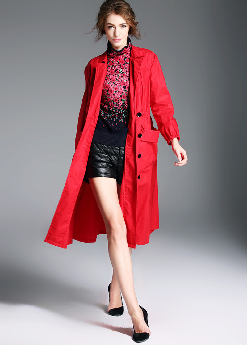 

2021 New Women's Fashions Spring Long Trench Coat Ladies'blouse Ladies Ladies' Coats Wxf105 Qjtq, Army green