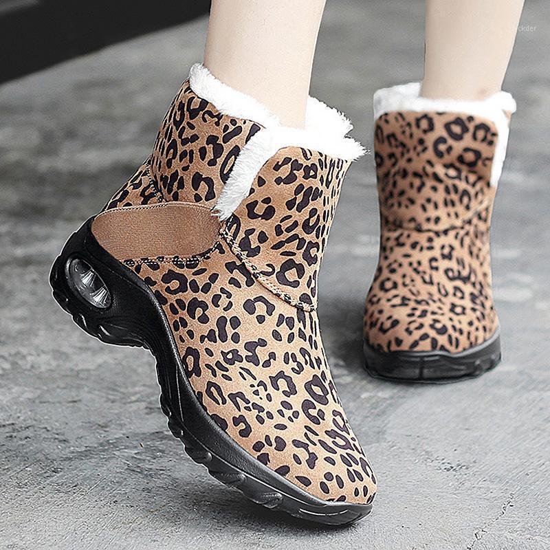 

Women Boots Winter Fashion Platform Snow Boots Warm Non-slip Ladies Women Shoes Winter Shoes Cotton botas de mujer1, Brownblack