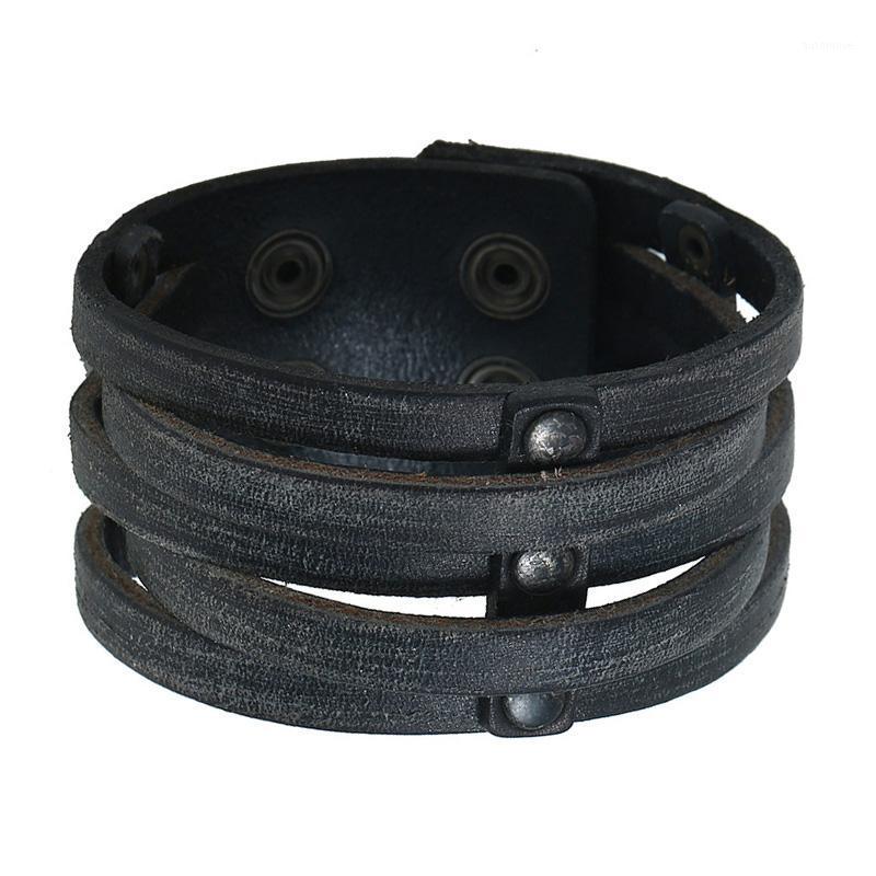 

PU Leather Bracelet Wristband Bangles Men Bracelets Jewelry1