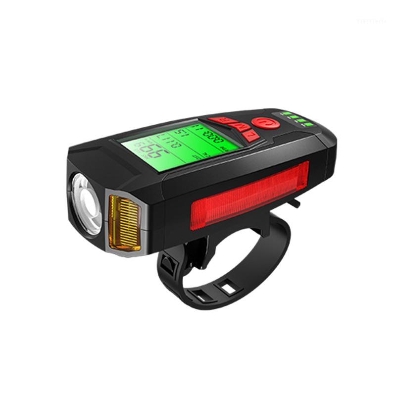 

Bike Front Light Warning Light with Computer Speeeter Lights USB Rechargeable Cycling1