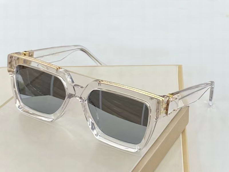 

1.1 Millionaire Silver Mirror Sunglasses 96006 Crystal Frame Sonnenbrille occhiali da sole men Fashion Sunglasses Shades with box
