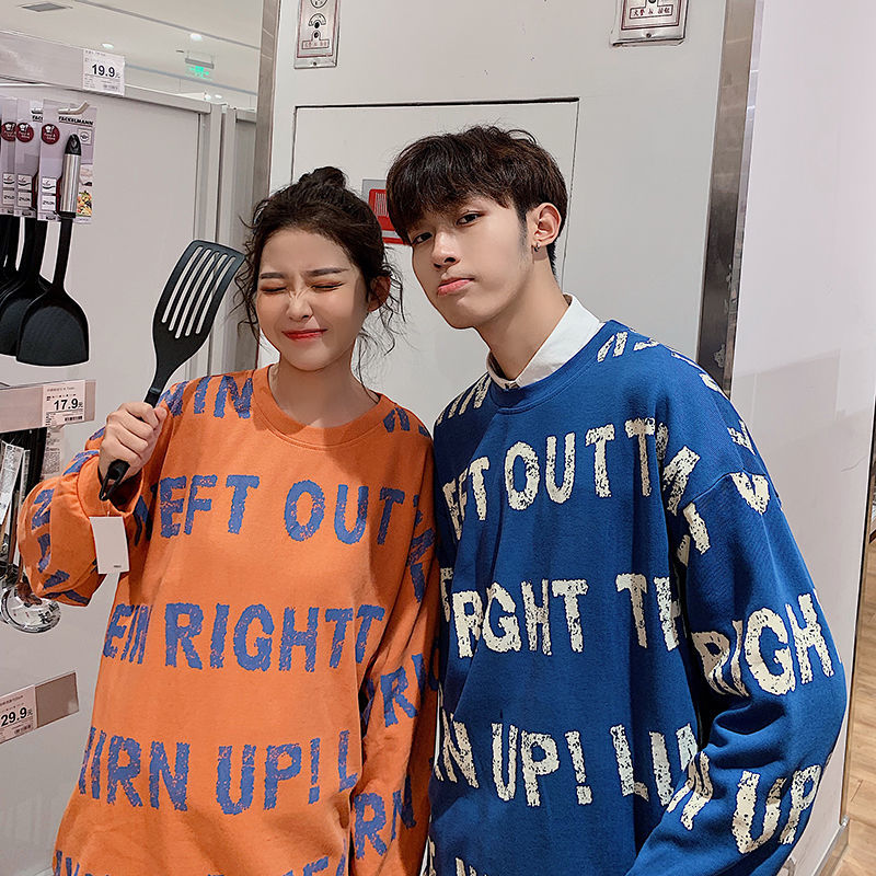 

2021 New Autumn the New Listing Hoodies Wild Card Around Neck Tide Loose Couple Student Bottom Free QEZ0, Black