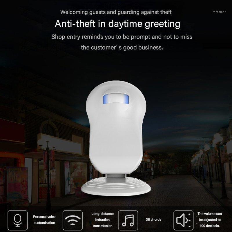 

Shop Store Home Entry Security Welcome Chime Doorbell Wireless Infrared IR Motion Sensor Welcome device Doorbell Alarm Kits1