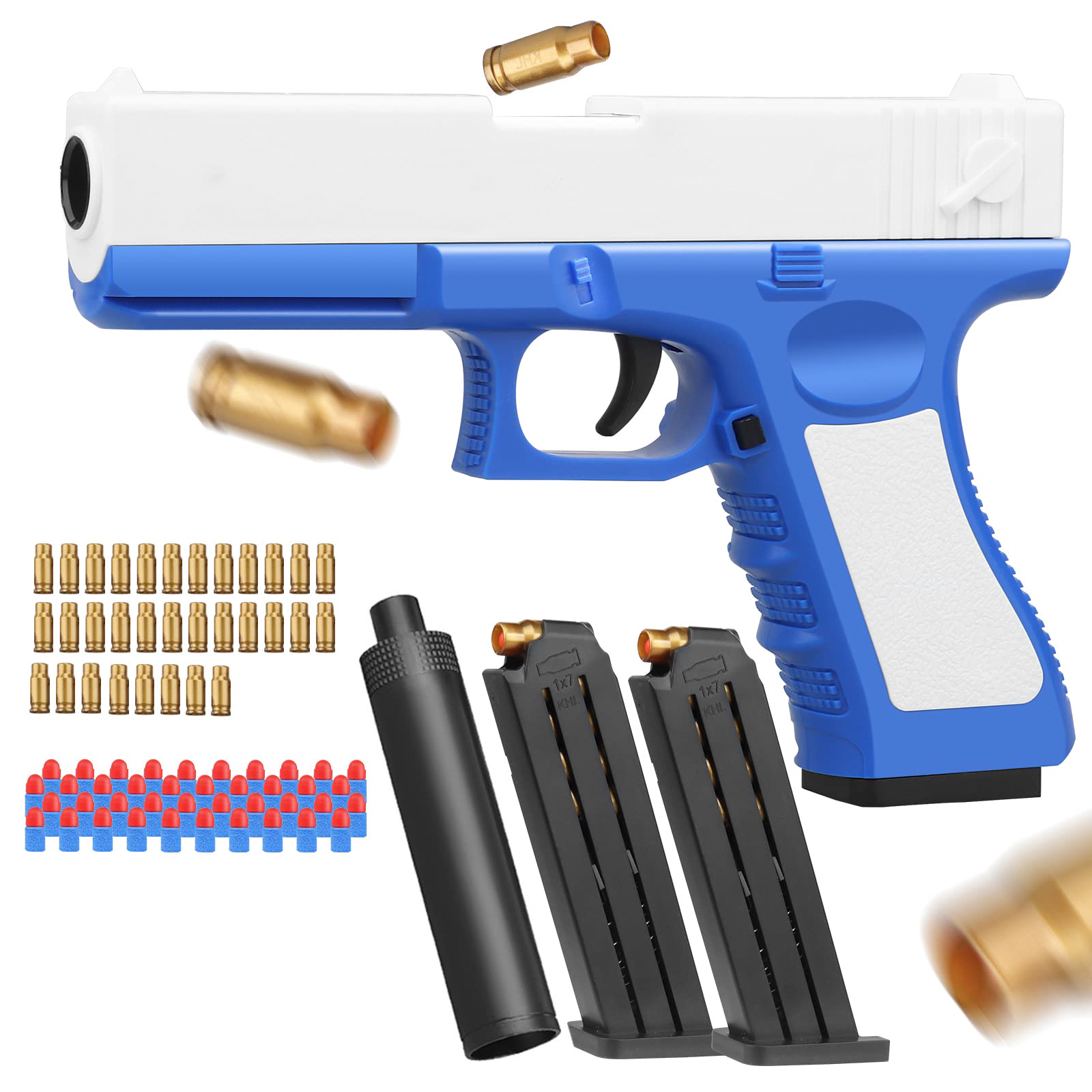 tiktok popular Shell Ejection Soft Bullet Toy Gun,Toy Guns That Look Real,Manual Loading, Exercise Children&#039;s Hand-Eye Coordination-image-752078289