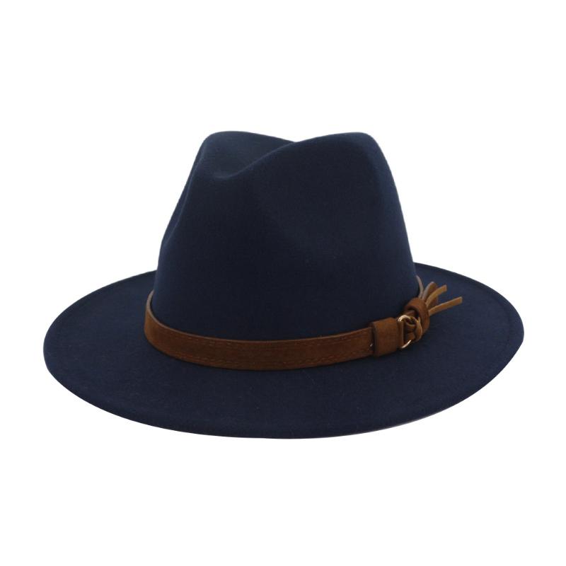 

Men Women Wide Brim Headwear Gift Fedora Shopping Daily Jazz Cap Adjustable Vintage Felt Hat Casual Outdoor Sunshade, Wine red