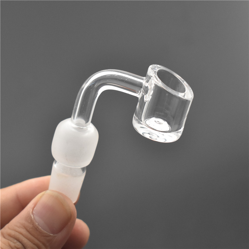 

Top quality 4mm thick club banger domeless quartz nail 2in1 14mm 18mm male female 100% real Quartz Banger Nails