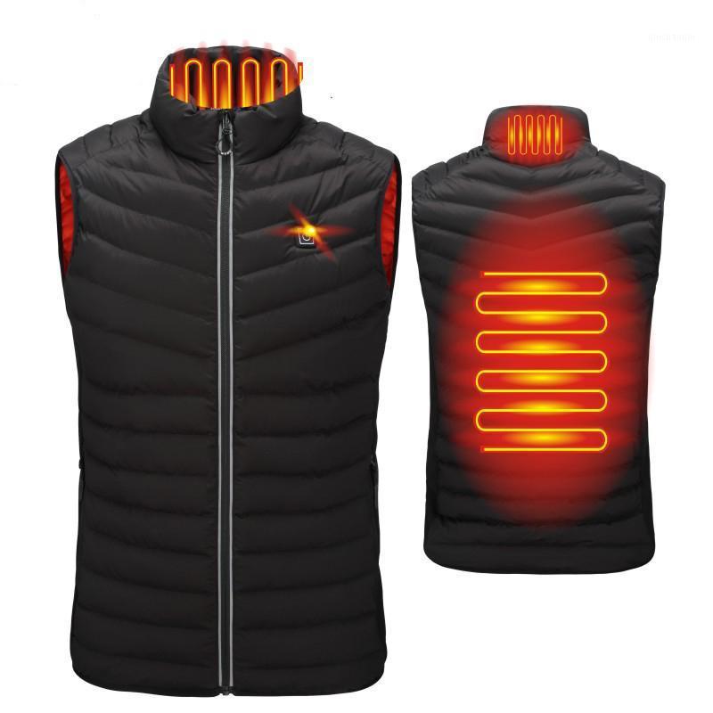 

Women Men 2 Areas Winter Heated Vest Smart Self Heating Vest USB Infrared Electric Heating Flexible Thermal Heated1, 2 area