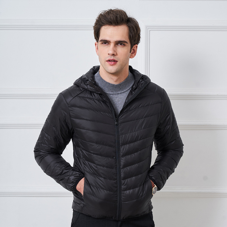 

mens winter coats fashion autumn new mens jacket thick warm hooded windbreaker casual men padded jacket 7 styles size m-3xl, Black