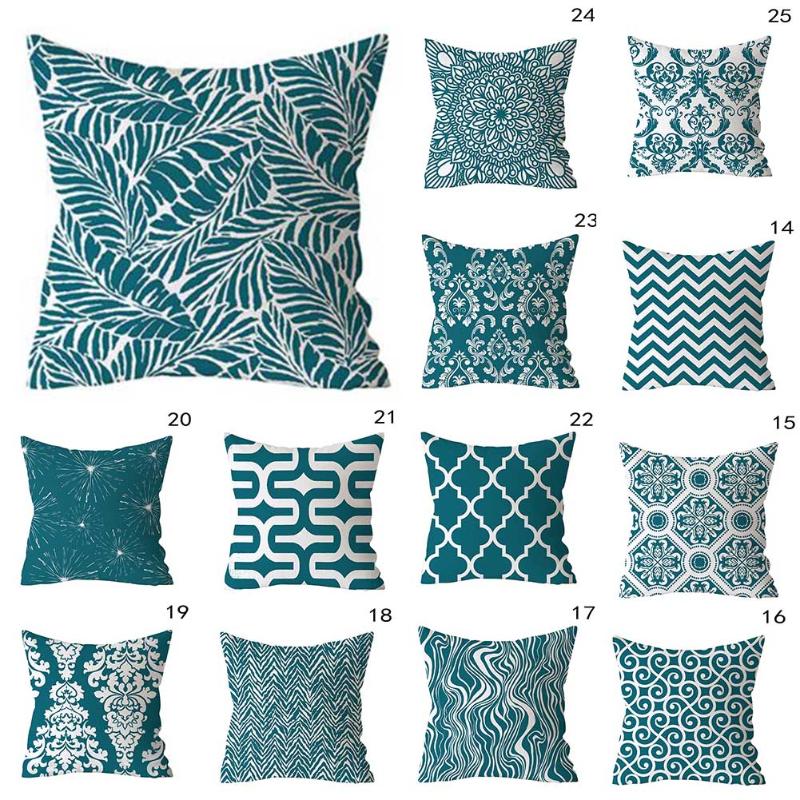 

Nordic Decoration Home Pillow Geometric Cushion Cover Custom Blue Green Home Cushions Sofa Seat Shabby Chic Throw Pillows 2020 Pillow Case, 11