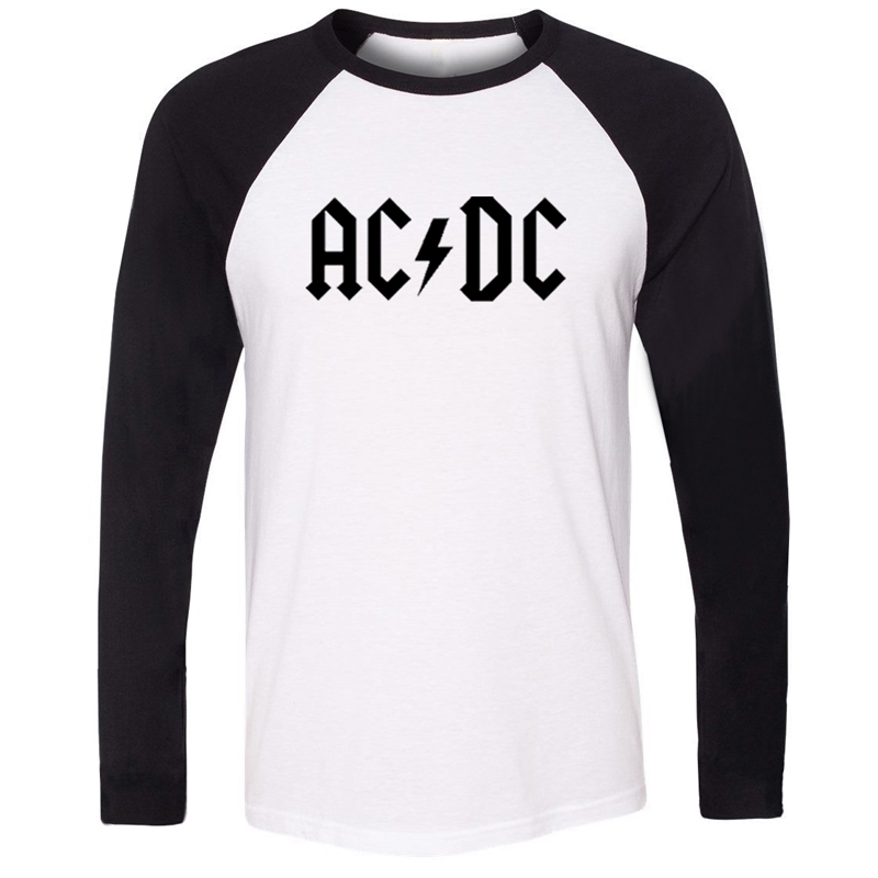 

IDzn Unisex Rock Band ACDC Malcolm Angus Brian Cliff Phil Letter Print T-shirt Raglan Long Sleeve T Shirt Men Women Fashion Tops Y200409, Rcb202c