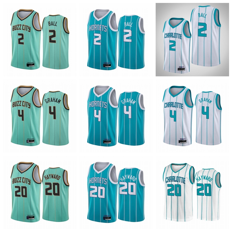 

Men Charlotte Hornets Gordon Hayward Devonte Graham lamelo ball, Swingman hot pressing can be customized basketball jersey