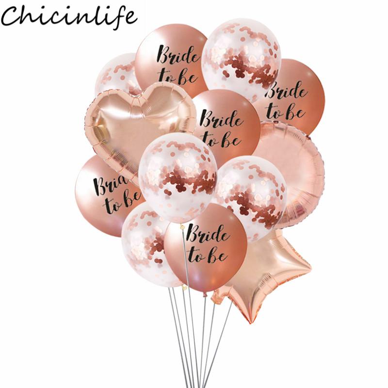 

Party Decoration Chicinlife 12inch Rosegold Bride To Be Latex Balloons Bachelorette Hen Bridal Shower Wedding Theme Supplies