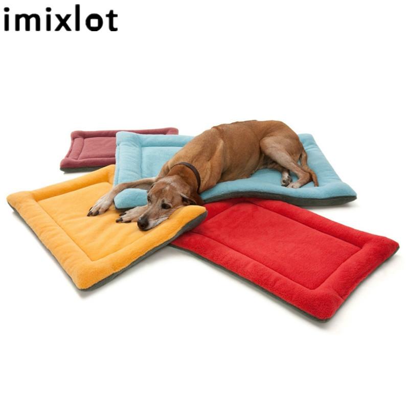 

Imixlot Pet Nest Pad Cotton Warm Pad Soft Flannel Thickened Dog Blanket Bed Mat Pet Sleeping Keep Warm