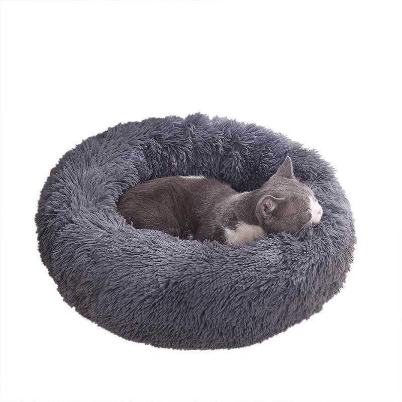 

Long Plush Cat Bed, Dog Cushion, Super Soft Fluffy Warm and Comfortable Pet Mat