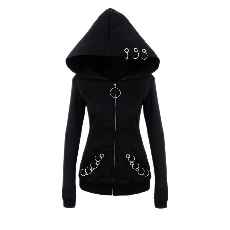 

2020 new European and American hot style Heikepeng long-sleeved loose hooded hoop sweater long-sleeved Hoodies sweater1, White