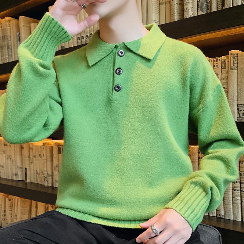

2020 new Sweater men Knitwear Cardigan long sleeve Autumn winter Slim fashion clothe E-2097, E-2097 pink