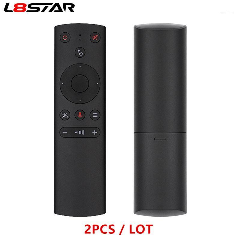 

L8star 2 PIECES G20S G21 2.4G Air Mouse With IR Learning Remote Control 6 axis gyro Voice Air Mouse for android tv box mini pc1