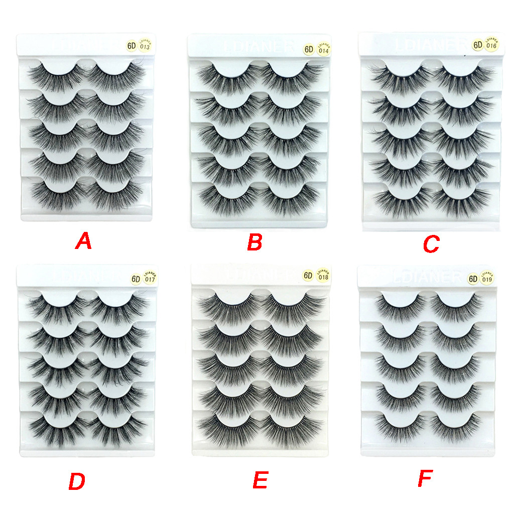 

Best OutTop Individual Luxury 3D False Lashes 5Pairs Makeup Fluffy Strip Eyelashes Long Natural Party Fashionable 2020 Apr10