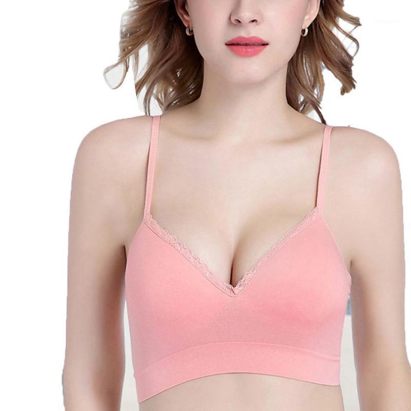 

Women Adjustable Strap Seamless Padded Push Up Sleep, Home, Sport, etc. Wire Lace Free Solid Yoga Sports Bra1, Purple
