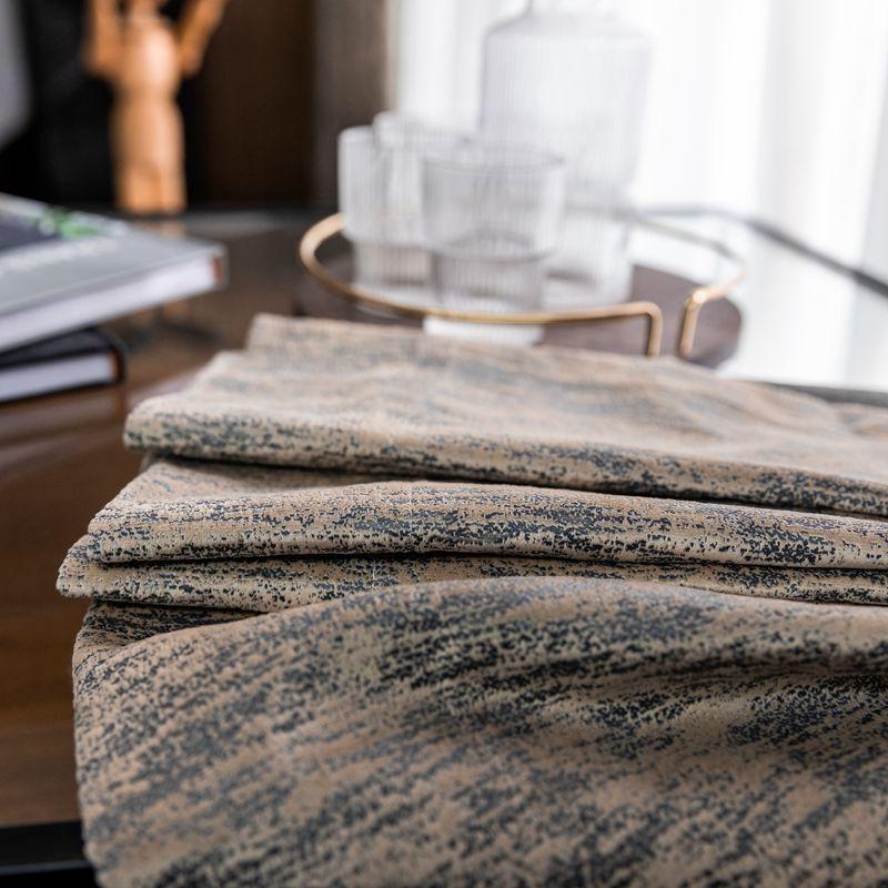 

Physical Bedroom Blackout Curtains Modern Minimalist Gradient Blue Mountain Scenic Pattern Curtain For Living room PaneL ZH210Y, Brown