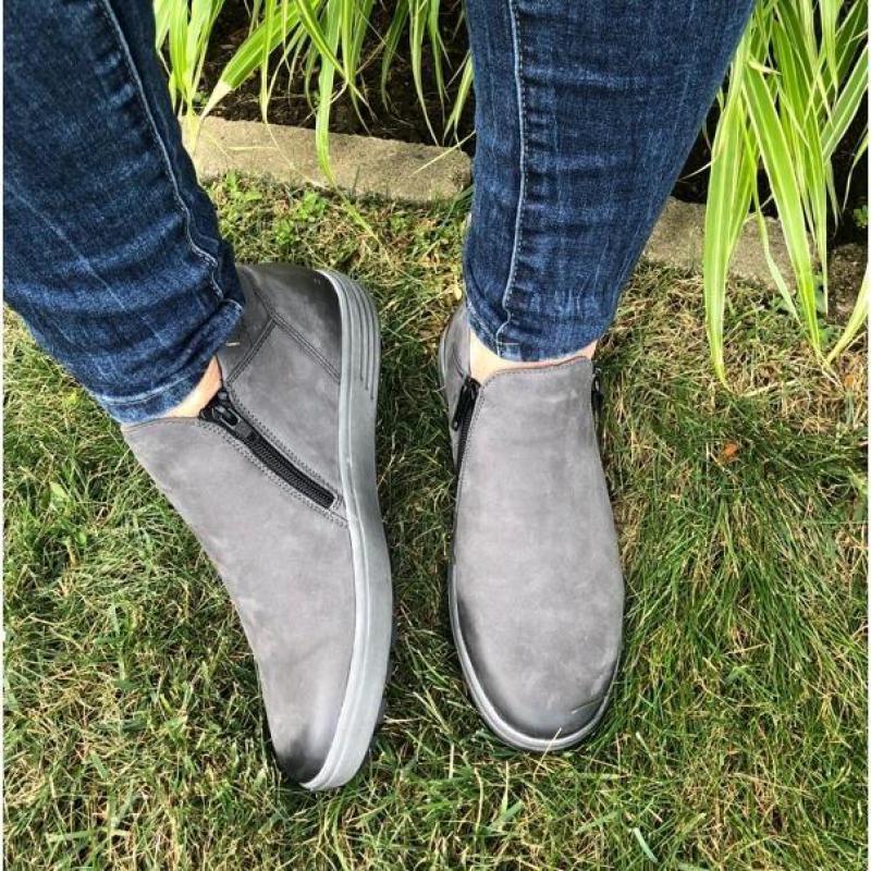 

2020 Women Ankle Boots Shoes Ladies Sneakers Basket Femme Casual Shoes Tenis Feminino High Top Flat Trainers Women Zipper, Black