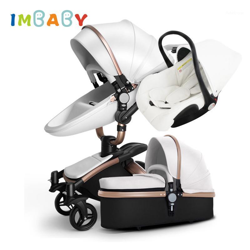 

IMBABY Baby Stroller 3 in 1 Baby Bassinet Pram With Car Seat Carriage Big Wheel For Snow For 0-36 Months Kids1