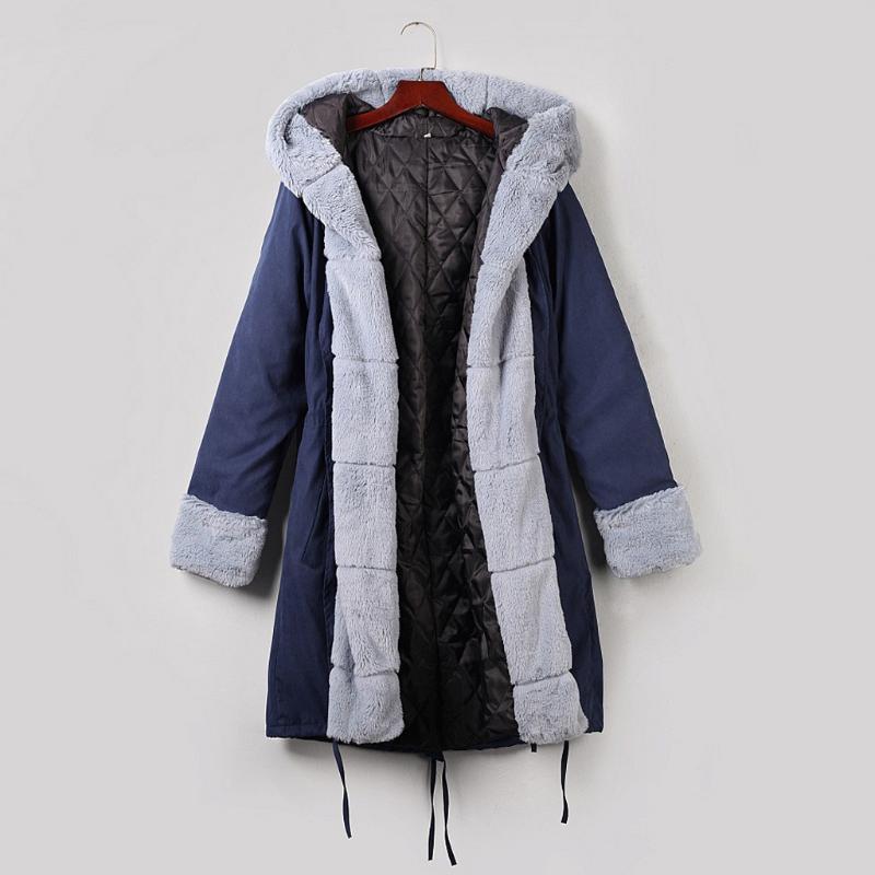 

Womens Hoody Fleece jackets coats women Winter Plush collar solid belt Coat 2020 women soft fur Outwear Plus Size jacket #1021, Gy