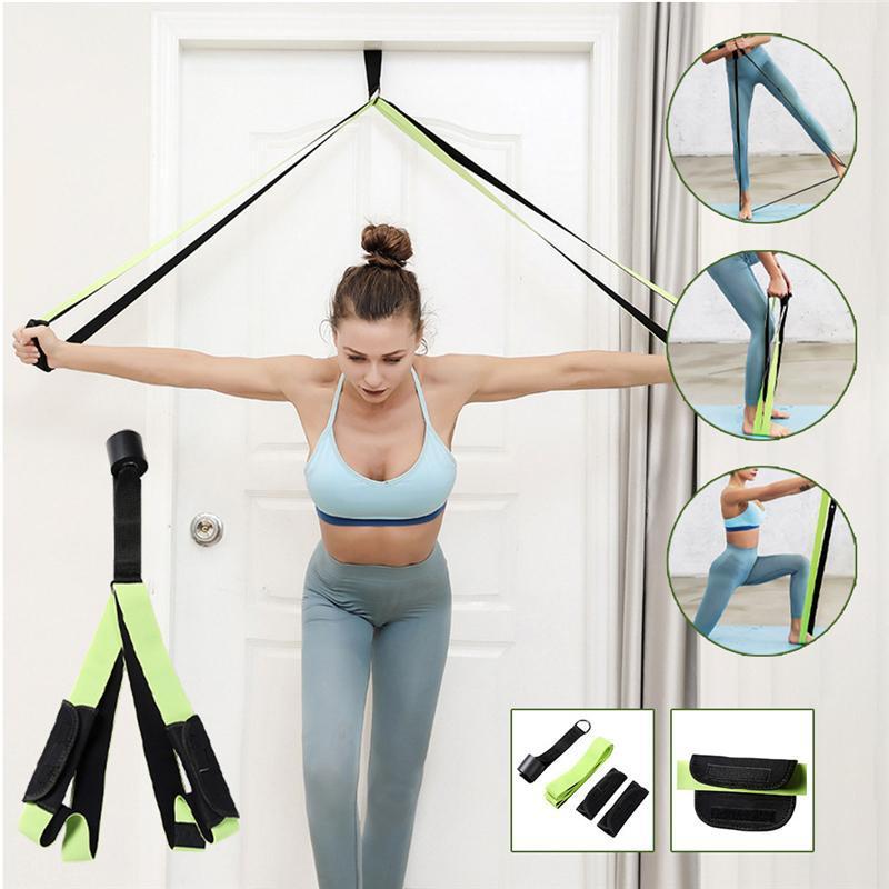 

Sport Yoga Elastic Pilates Resistance Bands Rubber Stretch Resistance Belt Exercise Fitness Band workout equipments D501