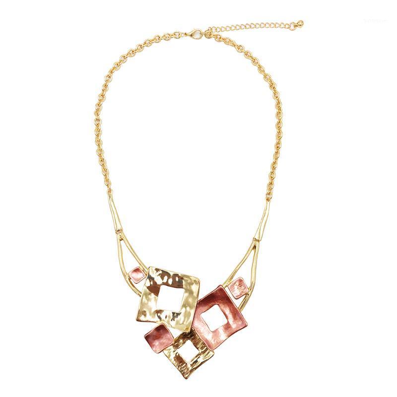 

New Creative Irregular Geometric Pendant Necklace Autumn And Winter Fashion For Women Metal Chain Necklace1