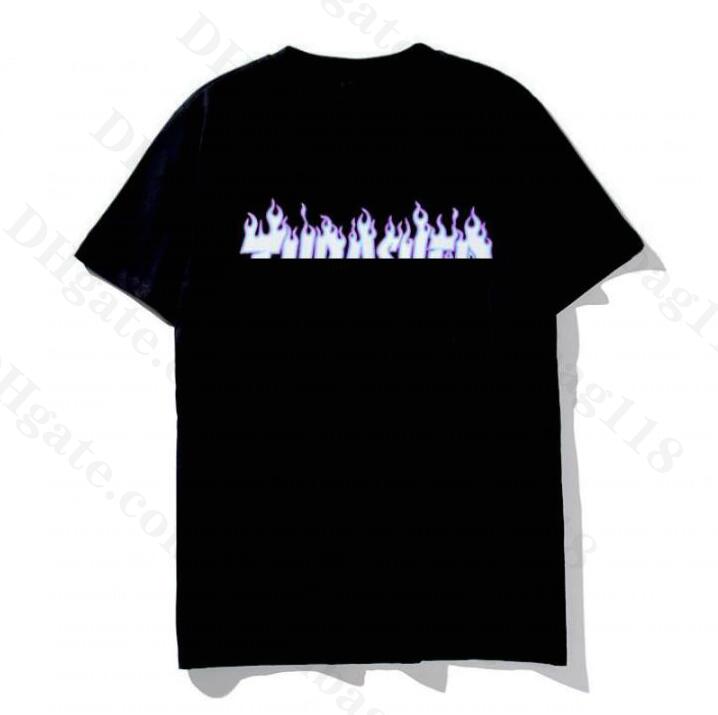 

2021 new Summer Luxury Europe mens flame pattern t shirt Top quality t shirts Fashion High Quality designer t shirt Women Street Casual tee, Customize