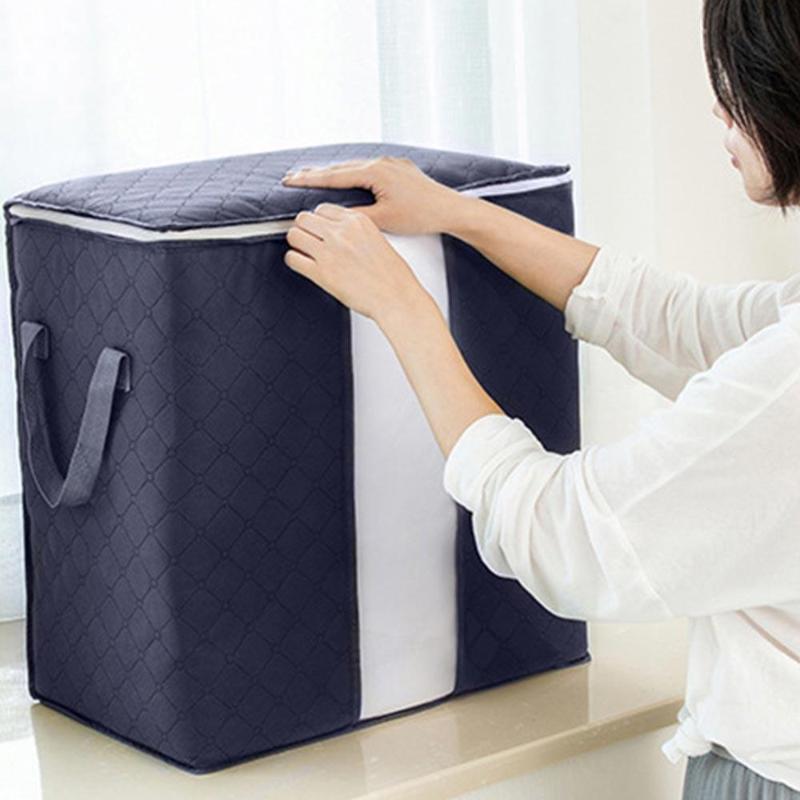 

Foldable Non-Woven Fabric Clothes Container Cloth Storage Box Shoes Portable Organizer Waterproof Clothing Pouch Underbed Bag