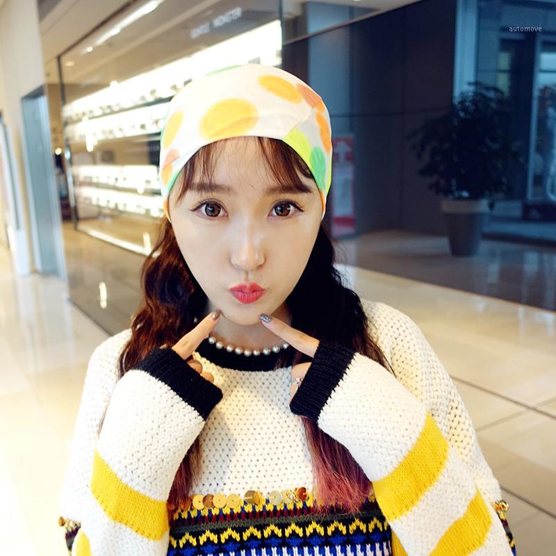 

Female Baggy Beanie Spring Fall Warm Hat Slouchy Crochet Knitted Cap Colorful Dot Women's Hats1