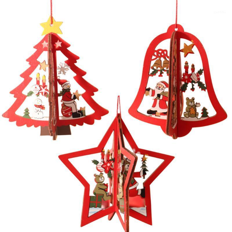 

3 sets Christmas Tree Pendant Party Ornament Christmas Window Decoration Pendent1