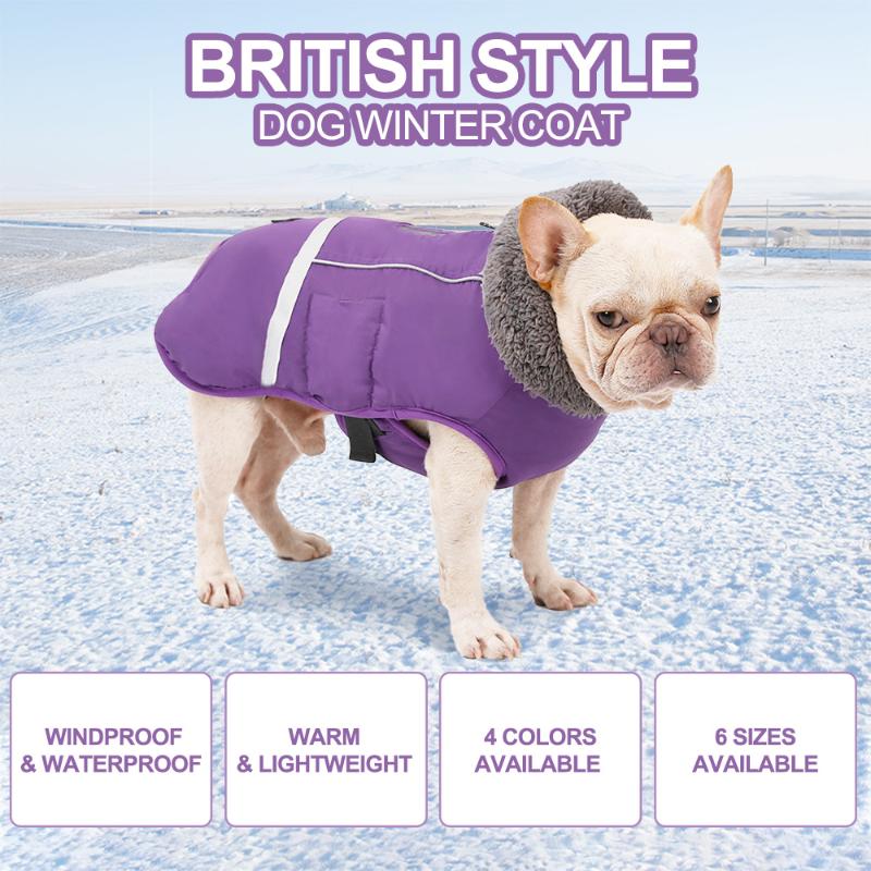 

4 Colors Winter Pet Dog Clothes Windproof Dog Vest Down Jacket Puppy Small Dogs Clothes Warm Chihuahua Apparel Pet Supplies, Blue