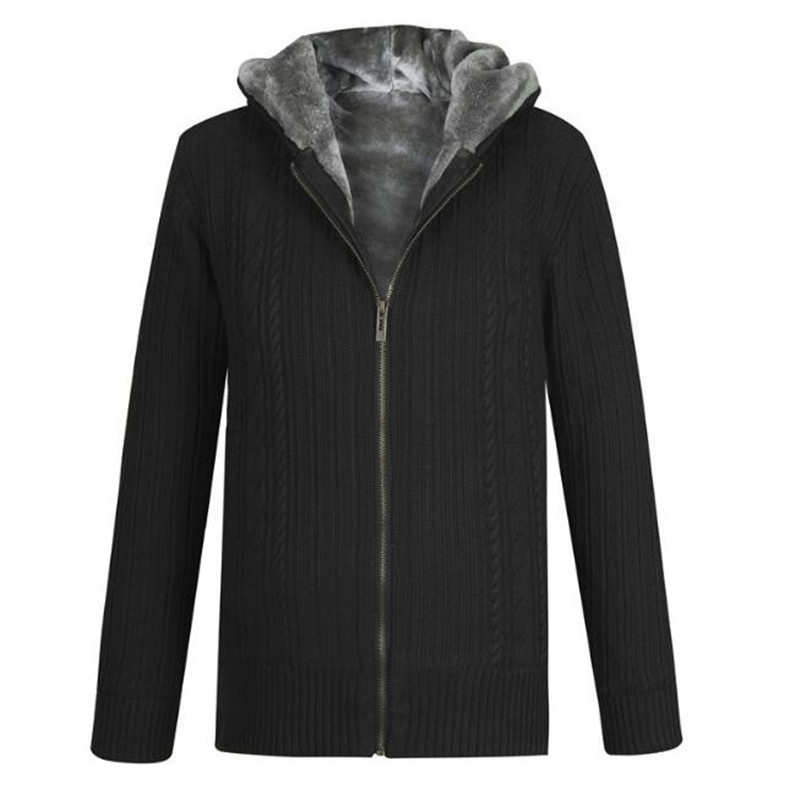 

2021 New Fashionable, Hot Winter Turtleneck, Knitting Men' Leather Jacket, Cardigan Hoodies for Men. 8m78, Army green.